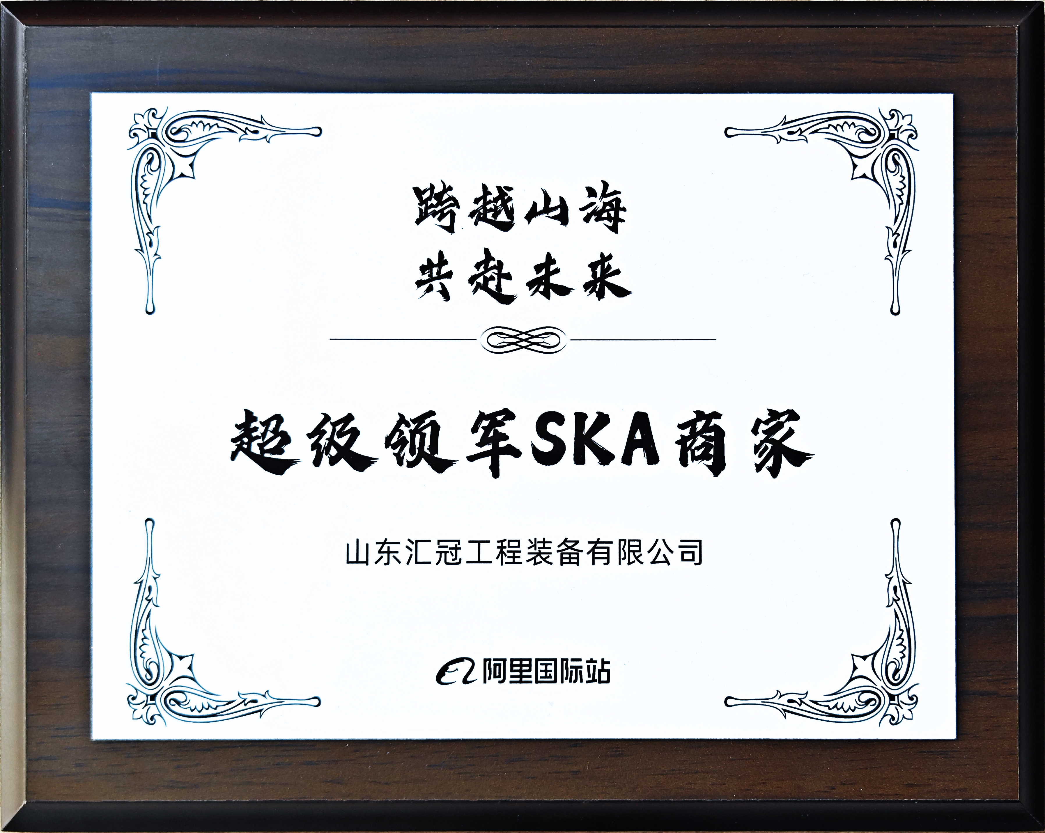 恭喜山東匯冠工程裝備成為阿里巴巴國(guó)際